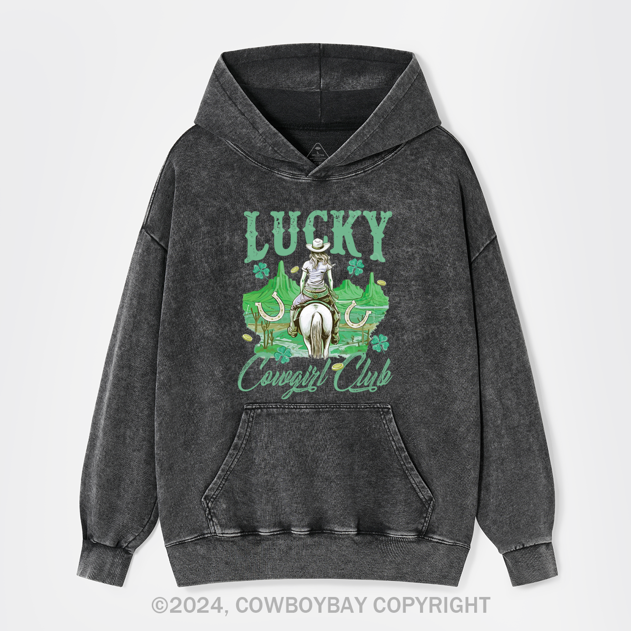 Lucky Cowgirl Club Garment-Dye Hoodies