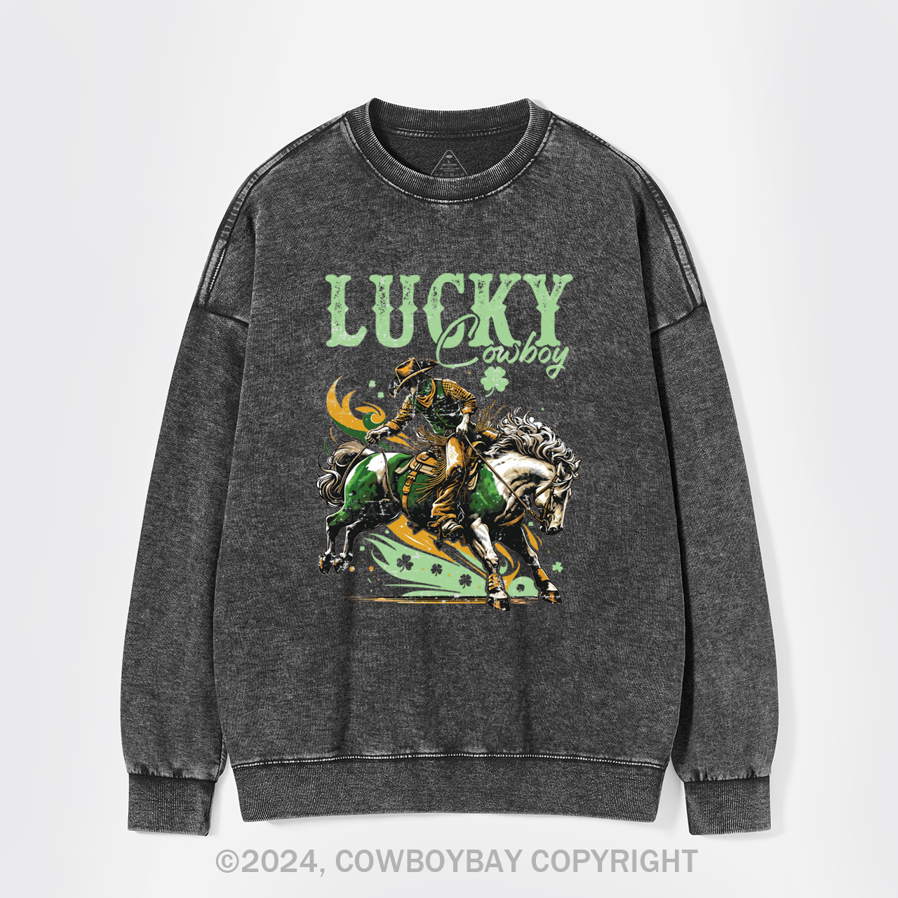 Lucky Cowboy Washed Sweatshirts