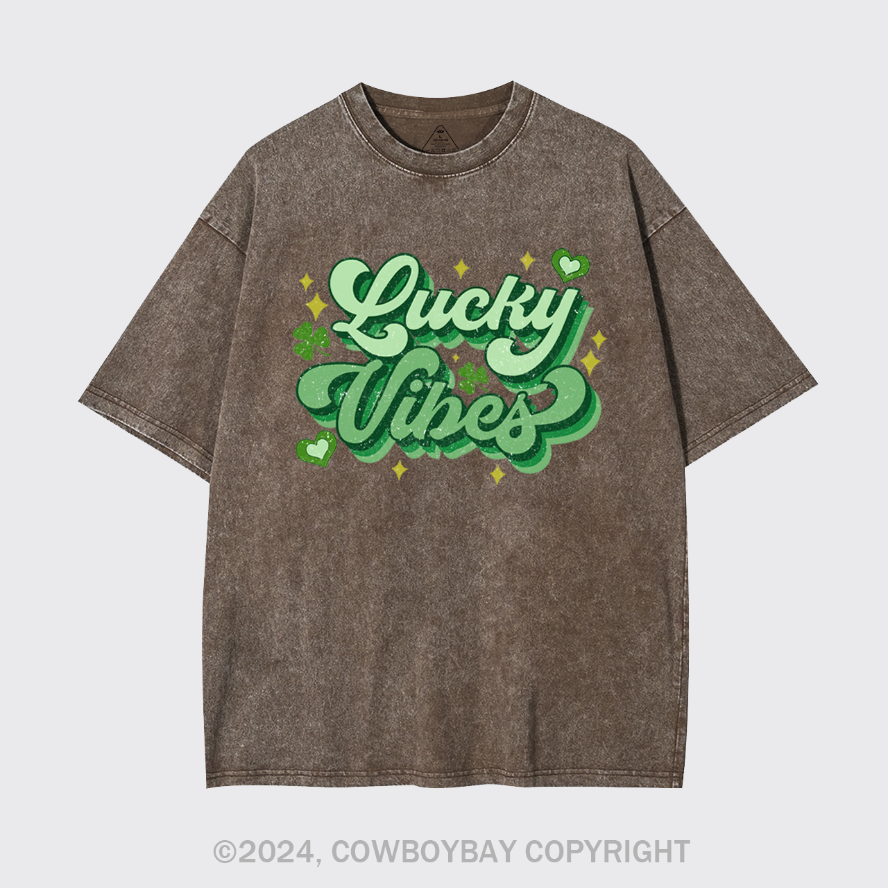 Retro St Patricks Day Garment-dye Tees