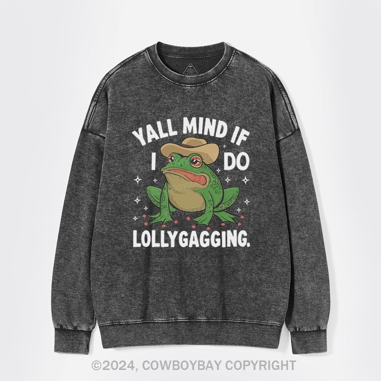 Yall Mind If I Do Some Lollygagging Washed Sweatshirts