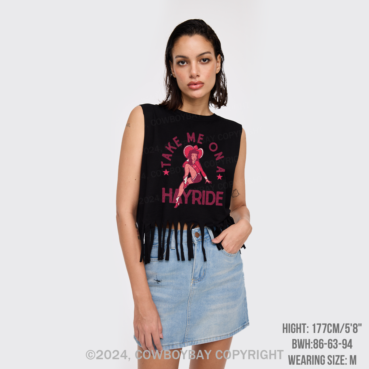 Take Me On A Hayride Fringe Tank