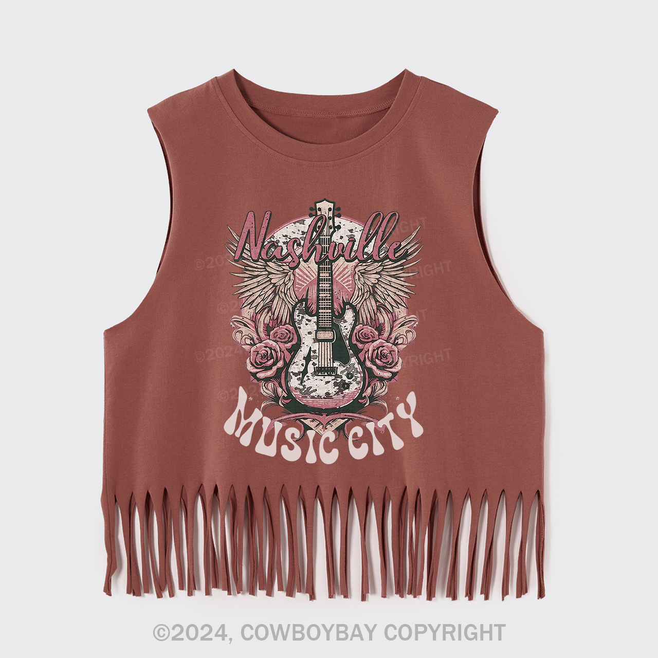 Western Nashville Music City Fringe Tank