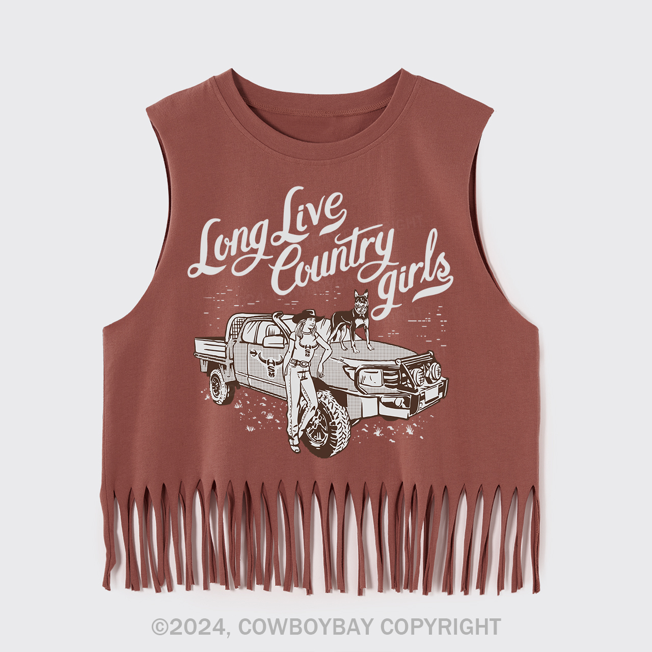 Long Live Country Girls Fringe Tank