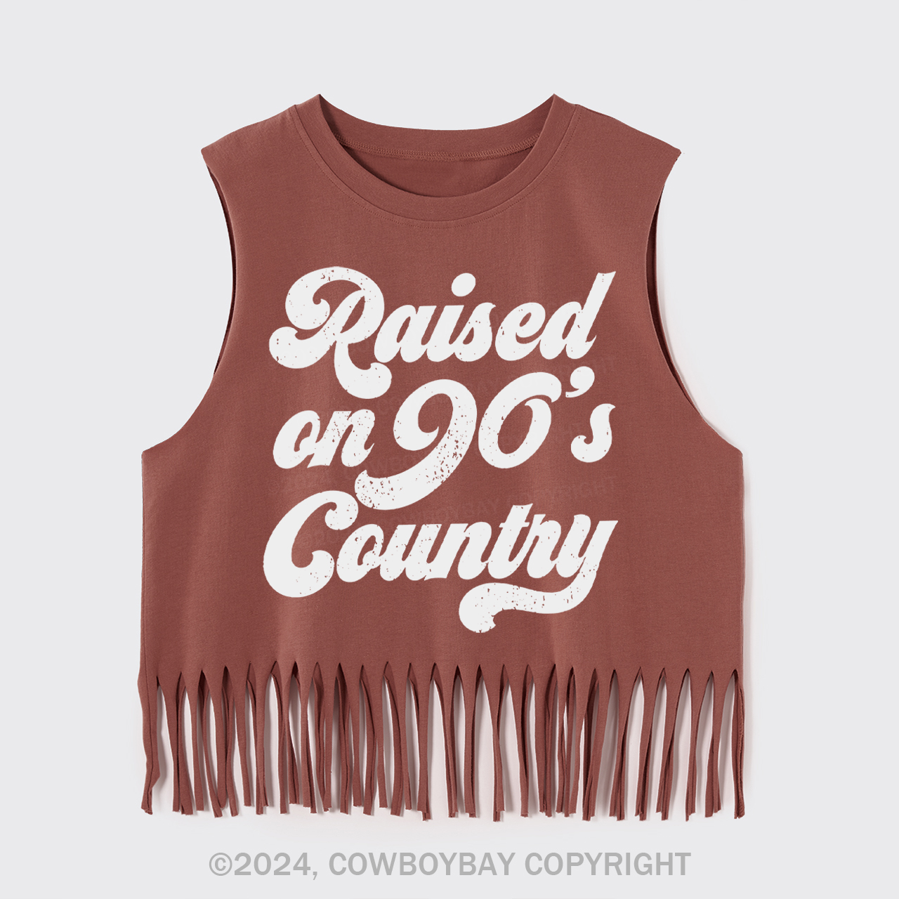 Raised on 90s Country Fringe Tank