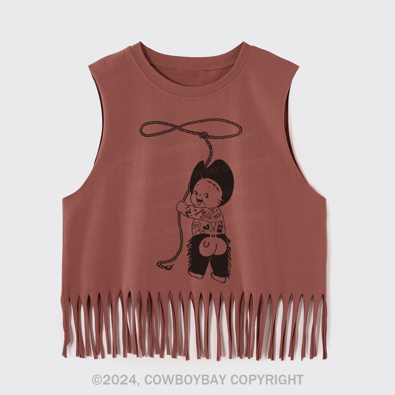 Kewpie Cowboy Fringe Tank