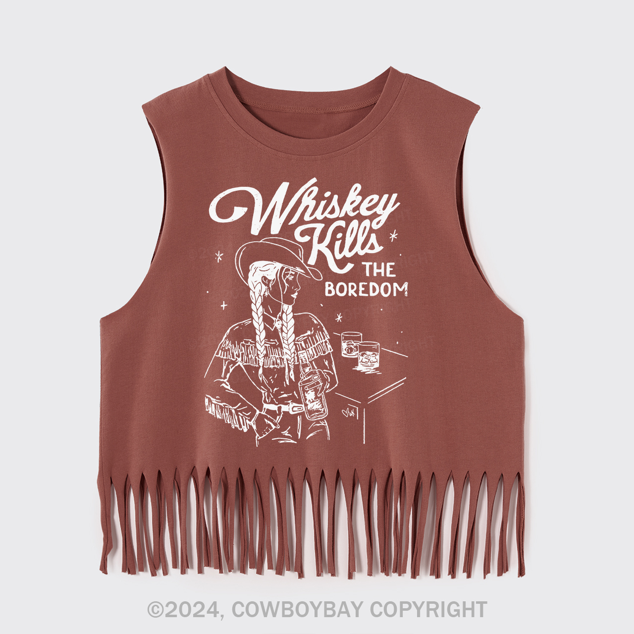 Whiskey Kills The Boredom Fringe Tank