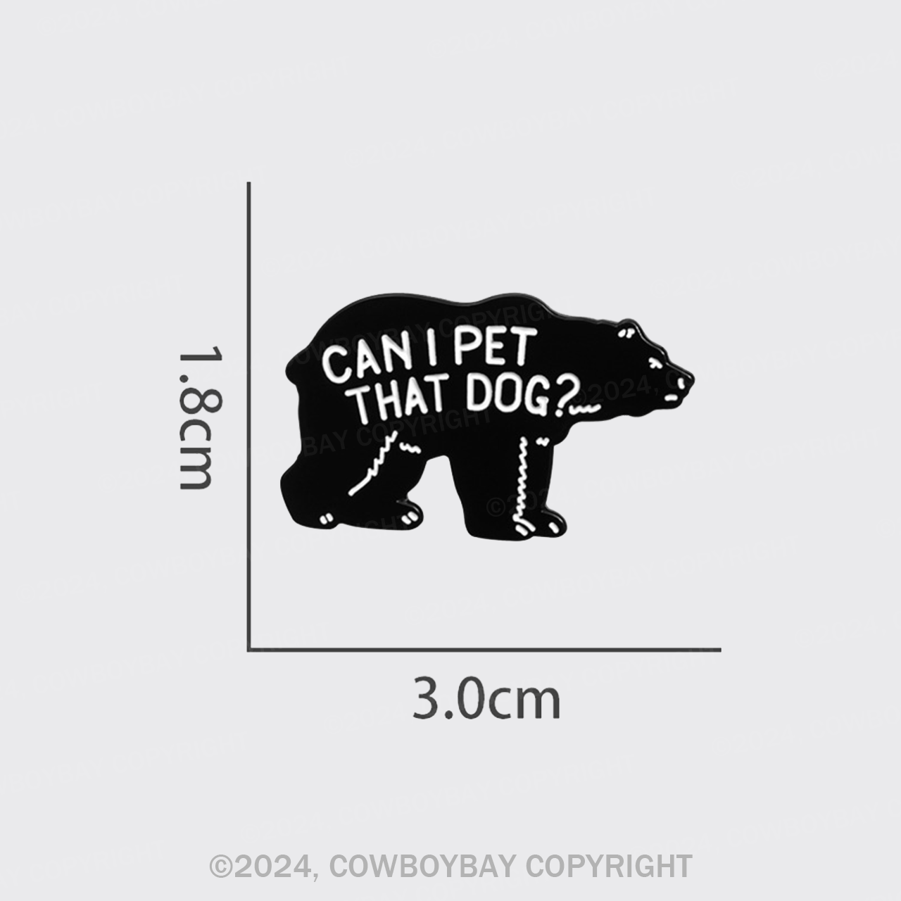 Can I Pet That Dog_Cowboybay Pin