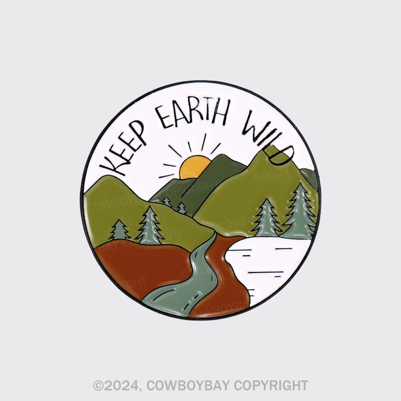 Keep Earth Wild_Cowboybay Pin