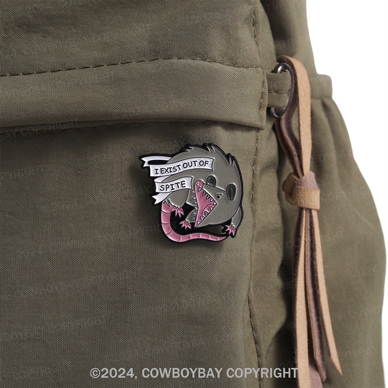 I Exist Out Of Spite_Cowboybay Pin