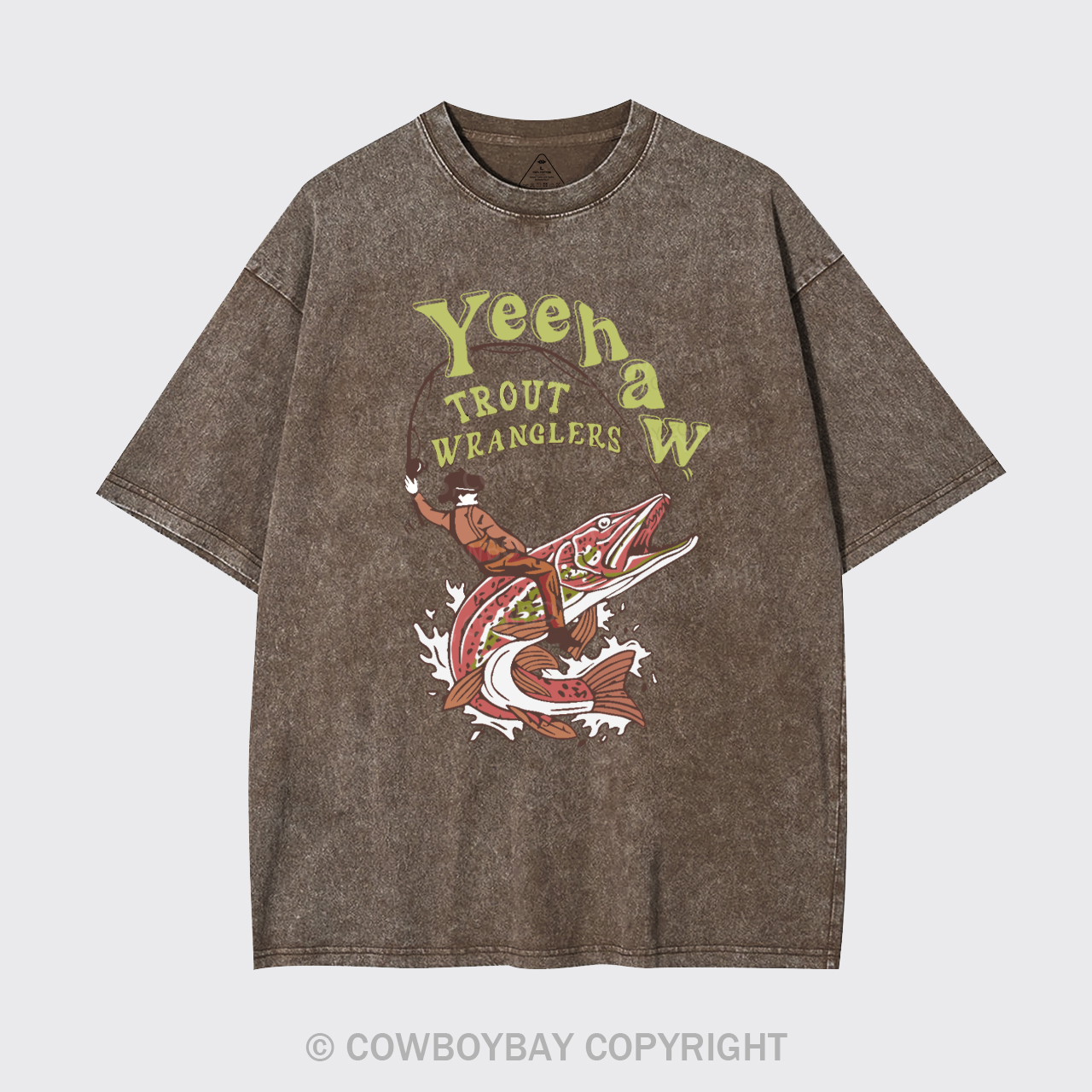 Wranglers Cowboy Fishing Club Garment-dye Tees