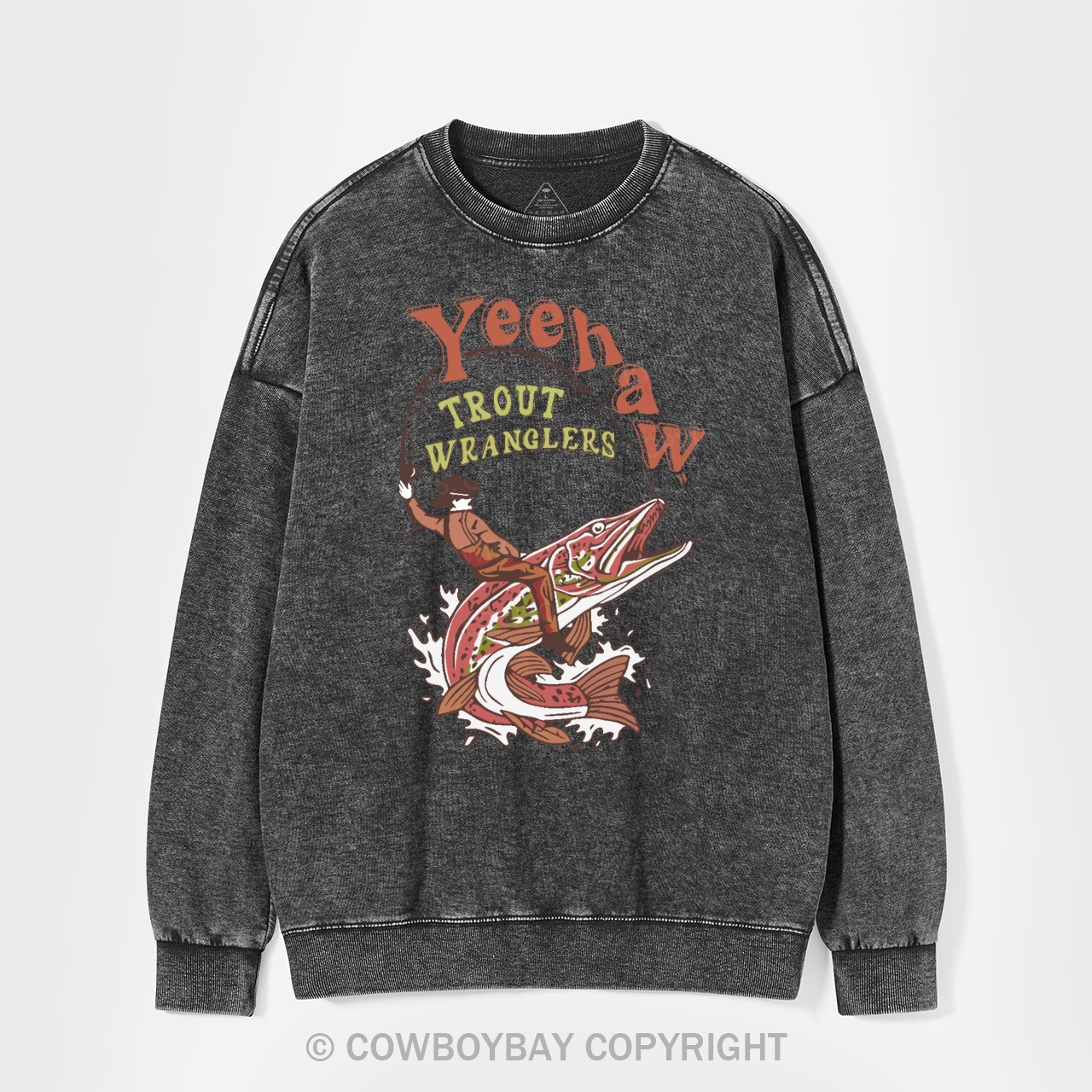 Wranglers Cowboy Fishing Club Washed Sweatshirts