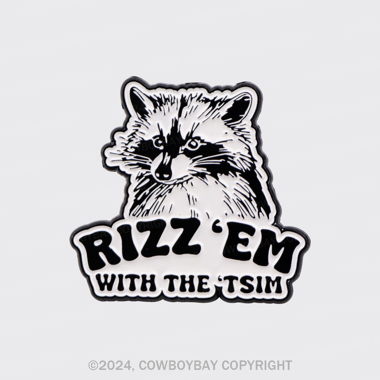 Rizz 'Em With The 'Tism_Cowboybay Pin