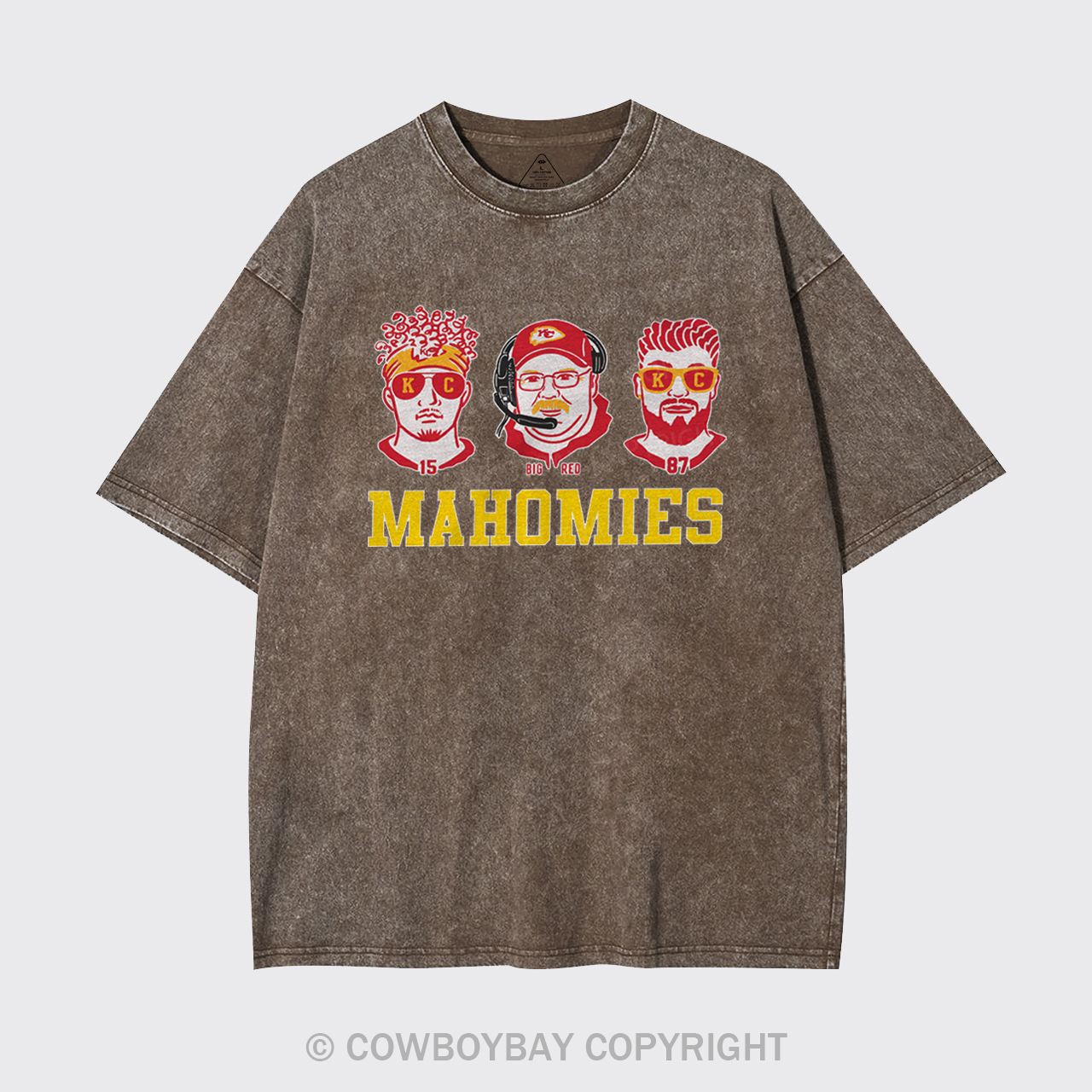 Funny KC Football Mahomies Garment-dye Tees