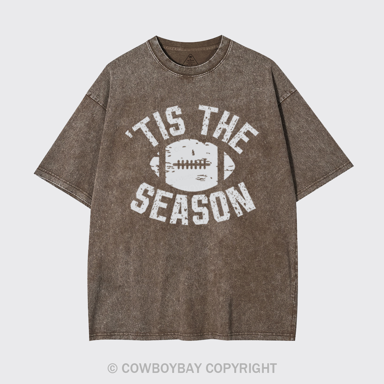 Tis The Season Football Garment-dye Tees