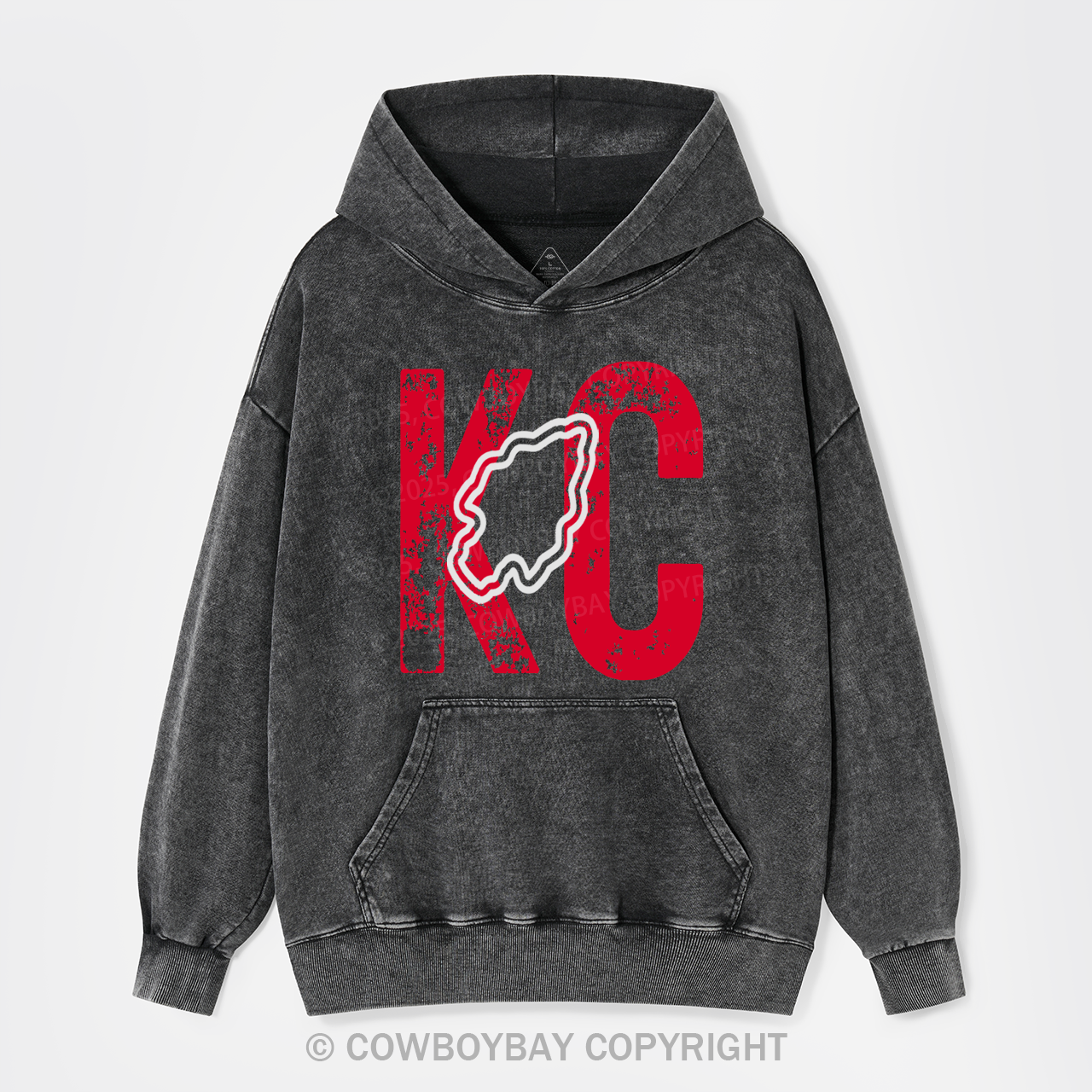 KC Football Garment-Dye Hoodies