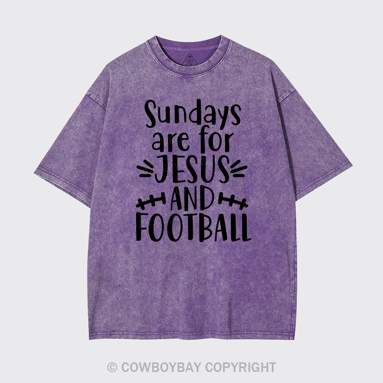 Jesus And Football Garment-dye Tees