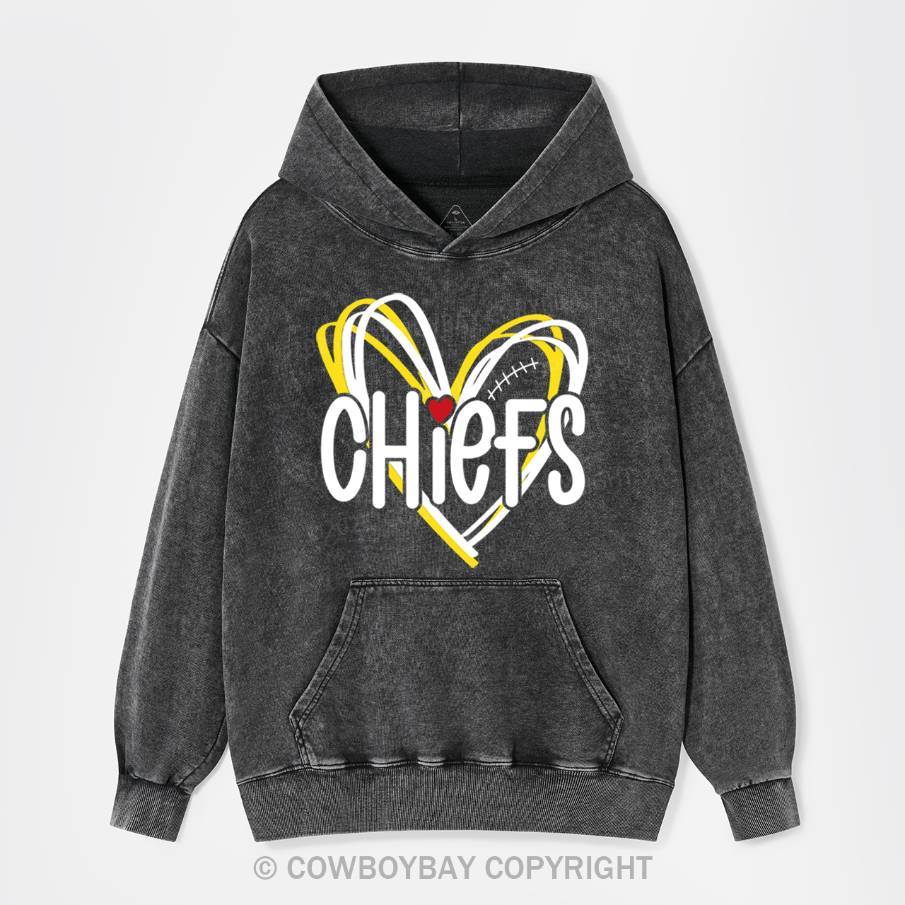 Chiefs Football Garment-Dye Hoodies