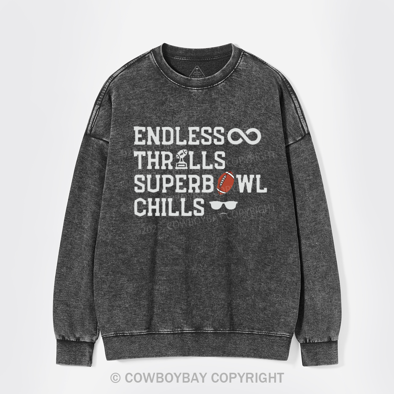 Super Bowl Washed Sweatshirts