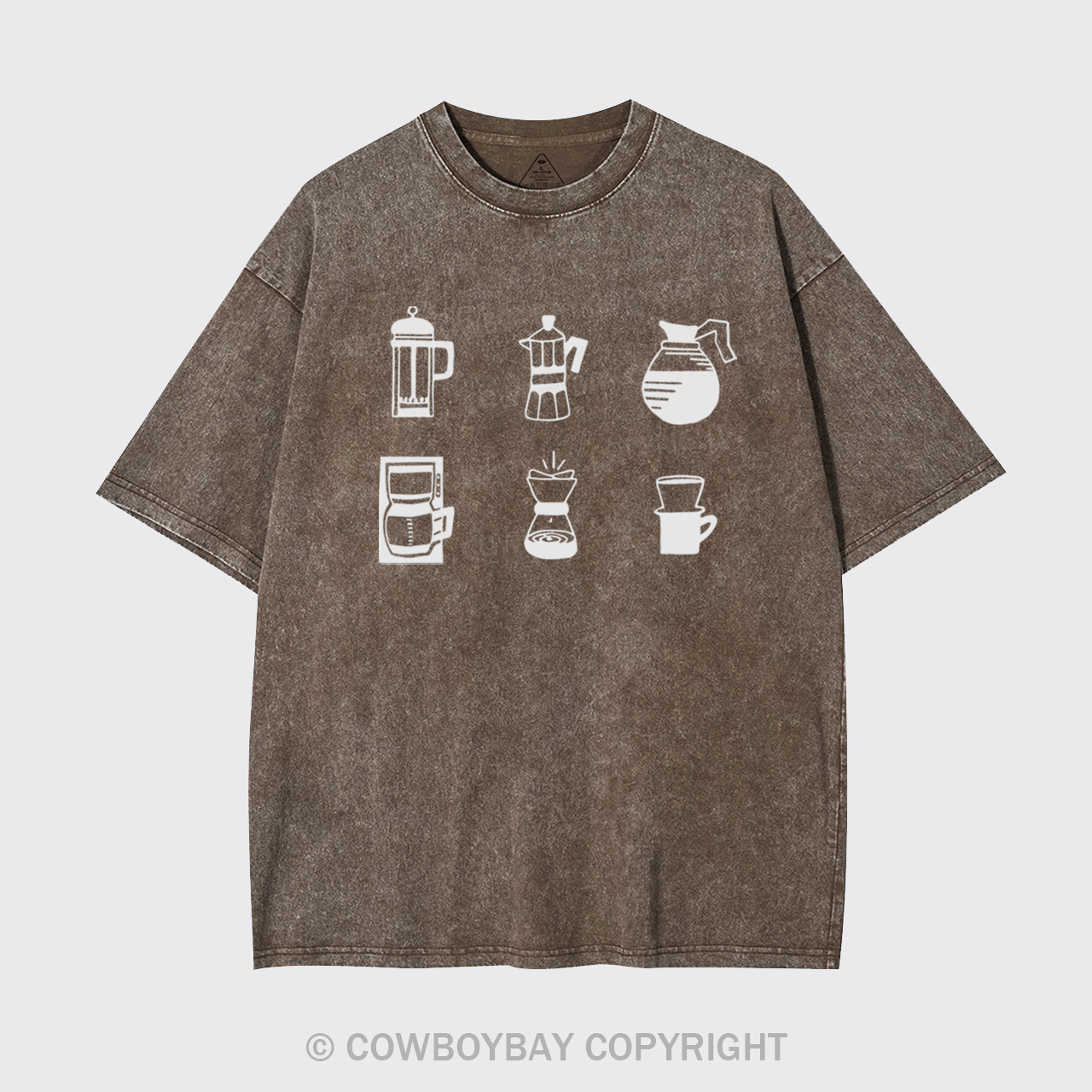 Coffee Garment-dye Tees
