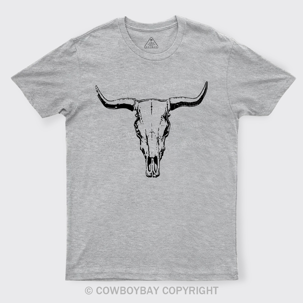 Boho Cow Skull  Western Cowboy T-shirt