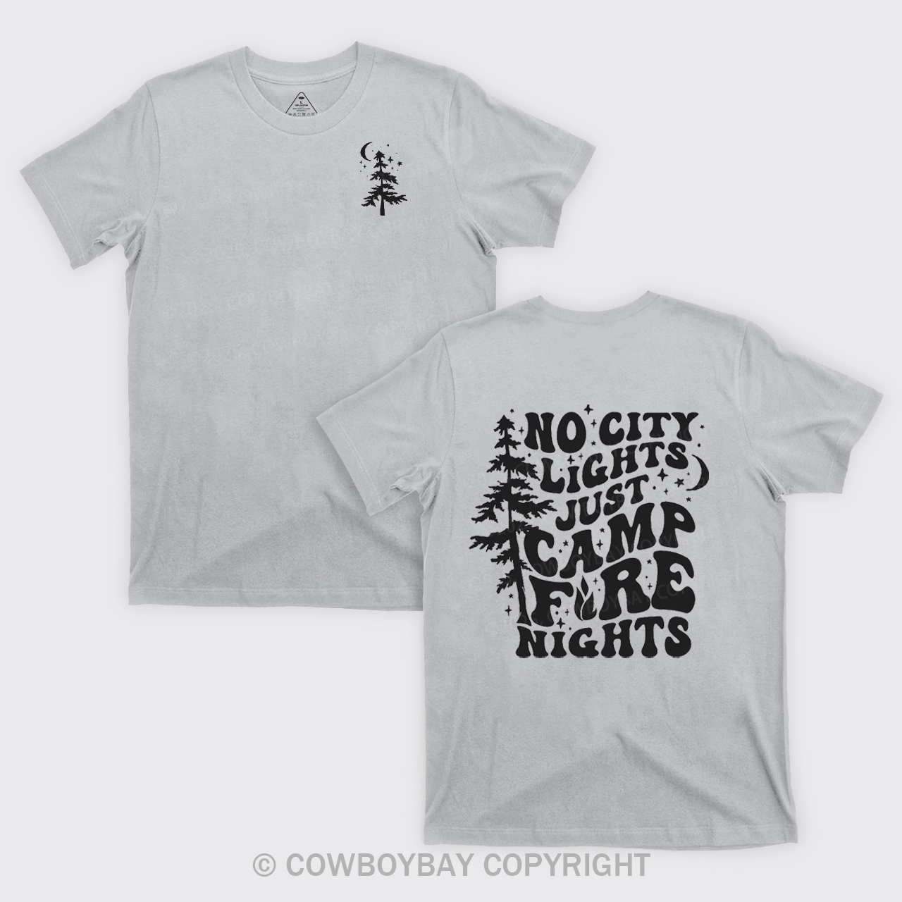 No City Lights Just Camp Fire Nights T-Shirts