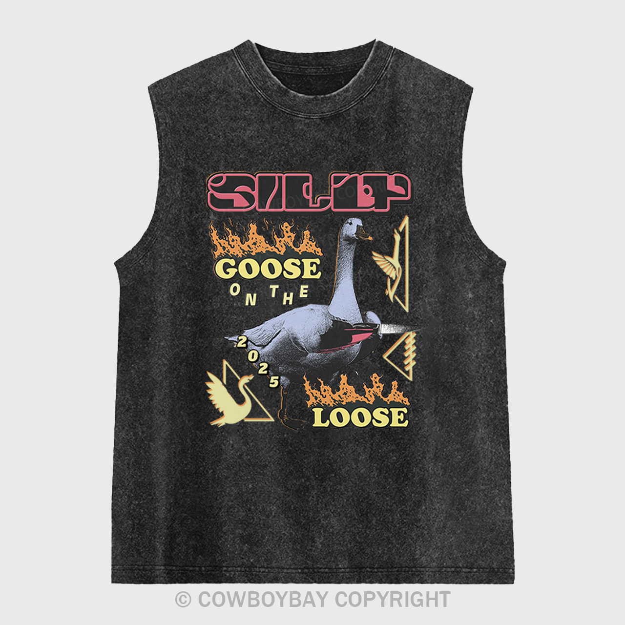 Silly Goose On The 2025 Loose Washed Tanks