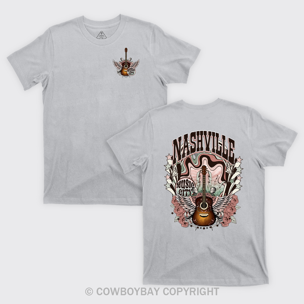 Western Nasville Music City Country Cowboy T-Shirts