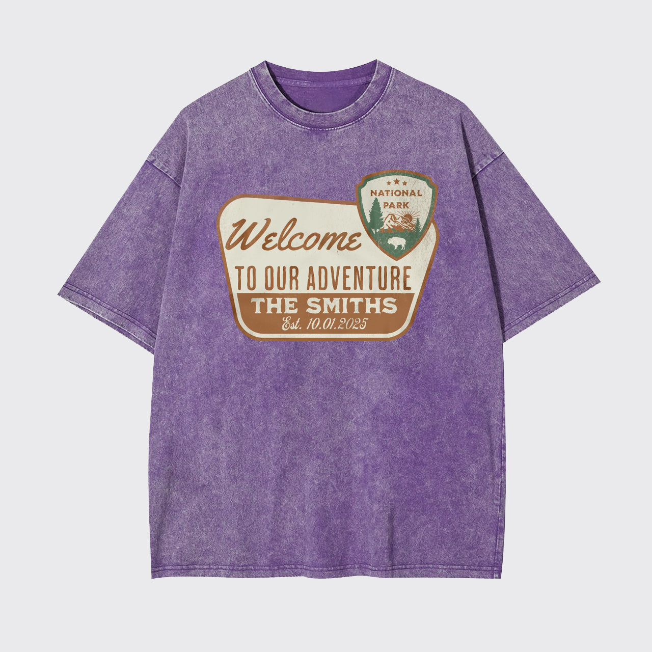 Personalized National Park Sign Garment-dye Tees