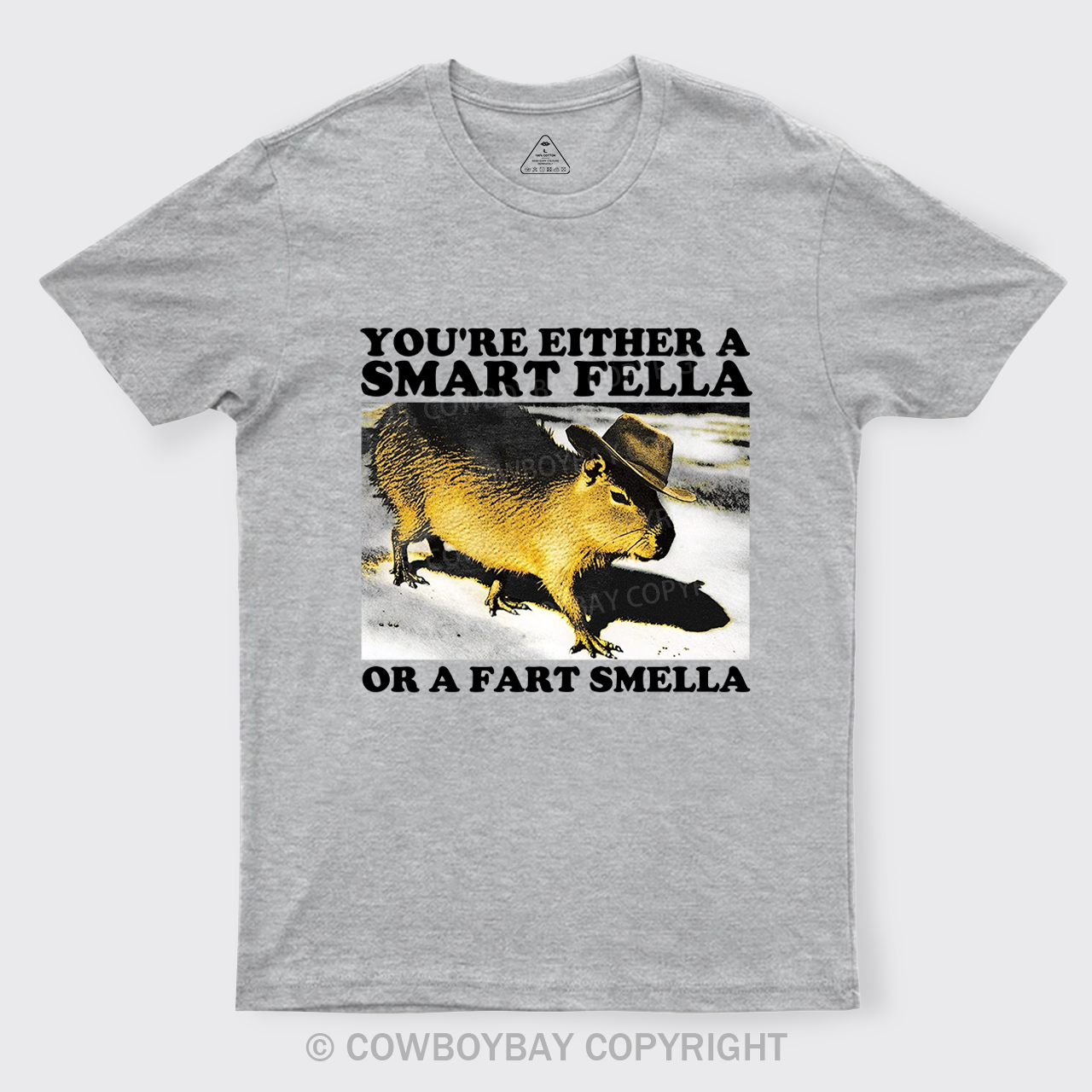 Retro Smart Fella Fart Smella Capybara 90s T-Shirts