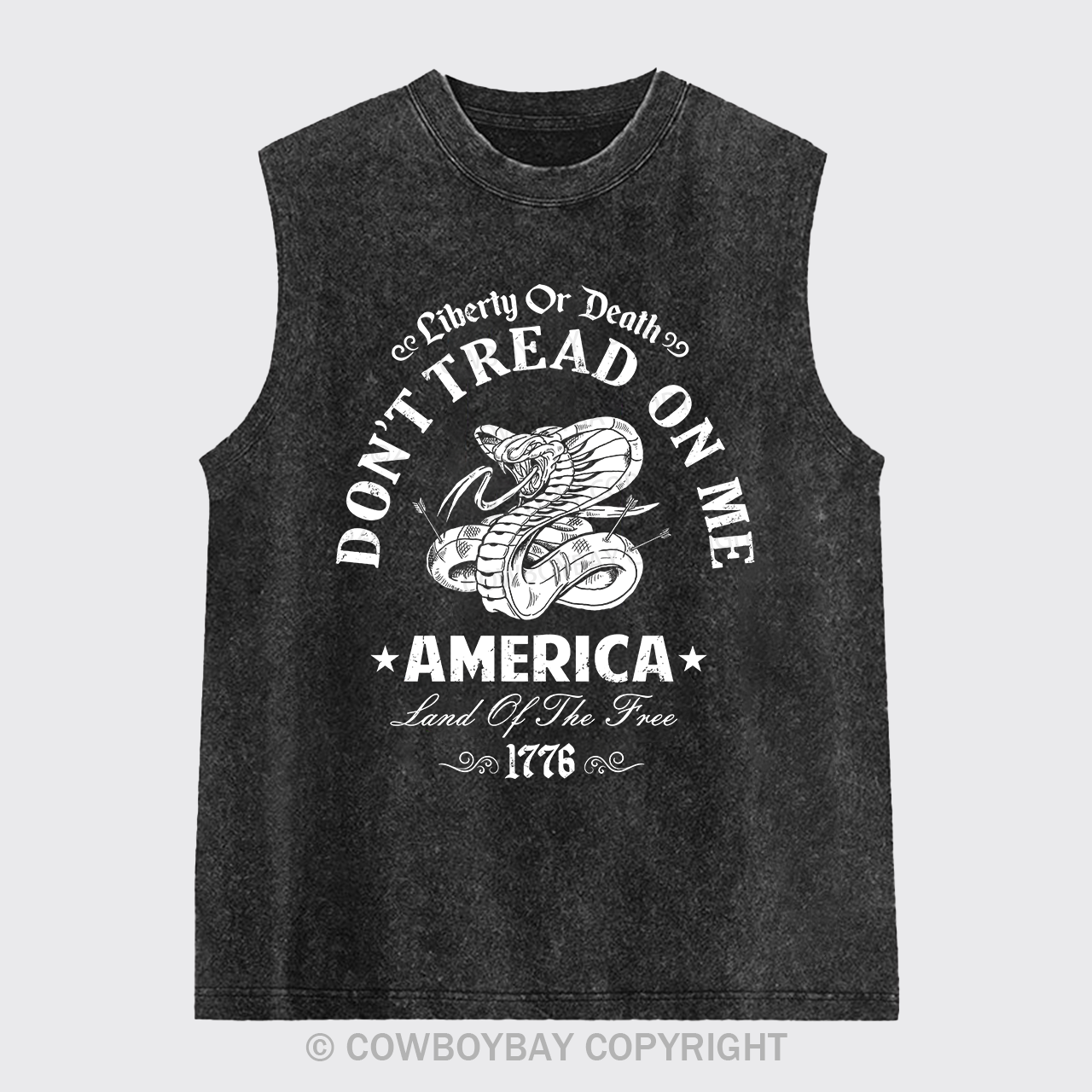 America Liberty Land Of The Free Washed Tanks