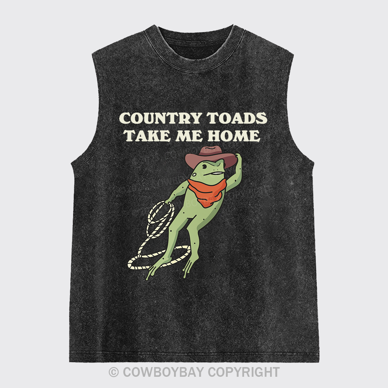 Country Toads Take Me Home Washed Tanks