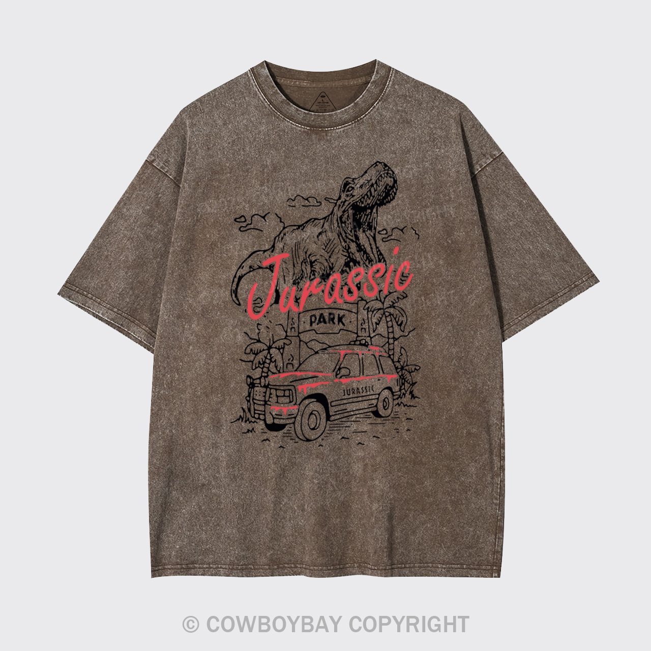 Dinosaur T-rex Garment-dye Tees