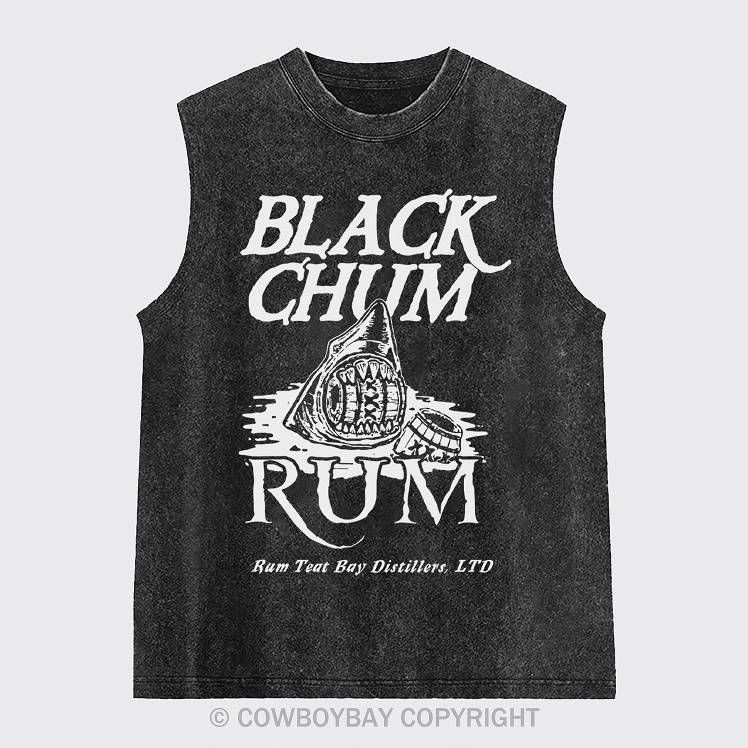 Black Chum Rum Washed Tanks