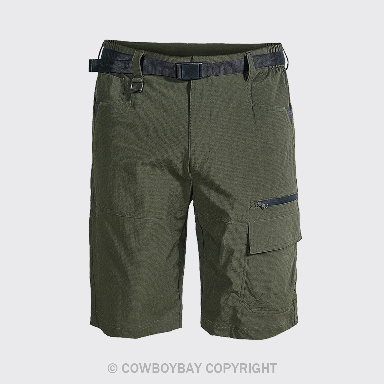Men's Green Outdoor Loose Sports Shorts