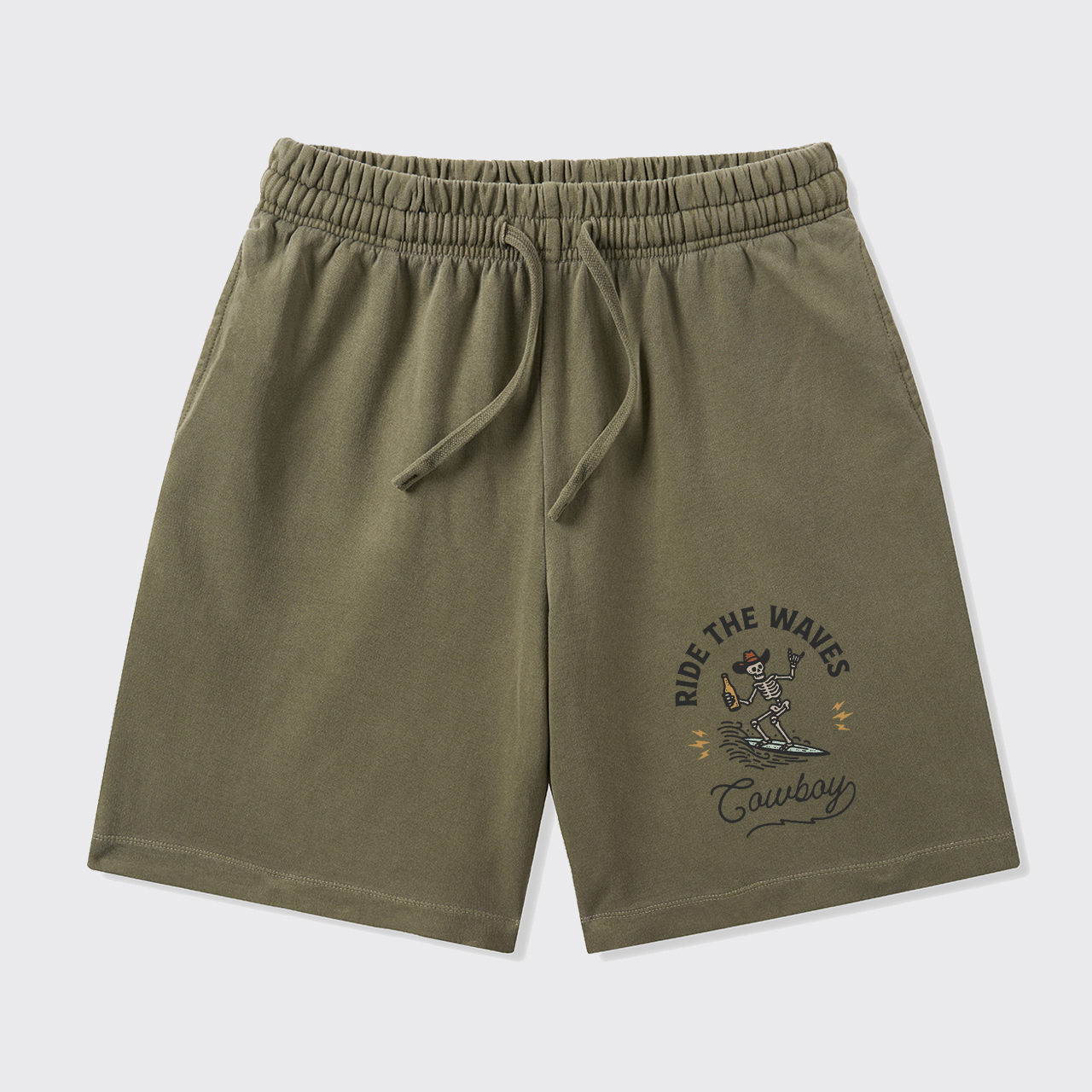 Surfing Cowboy Skeleton_Cowboybay Classic Shorts