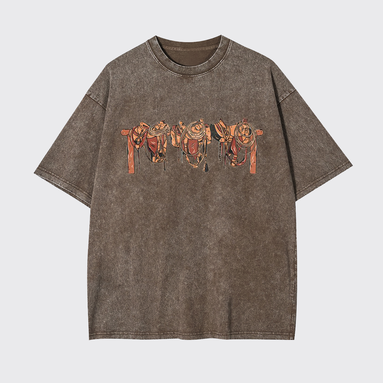 Cowboy Saddle Up Garment-dye Tees