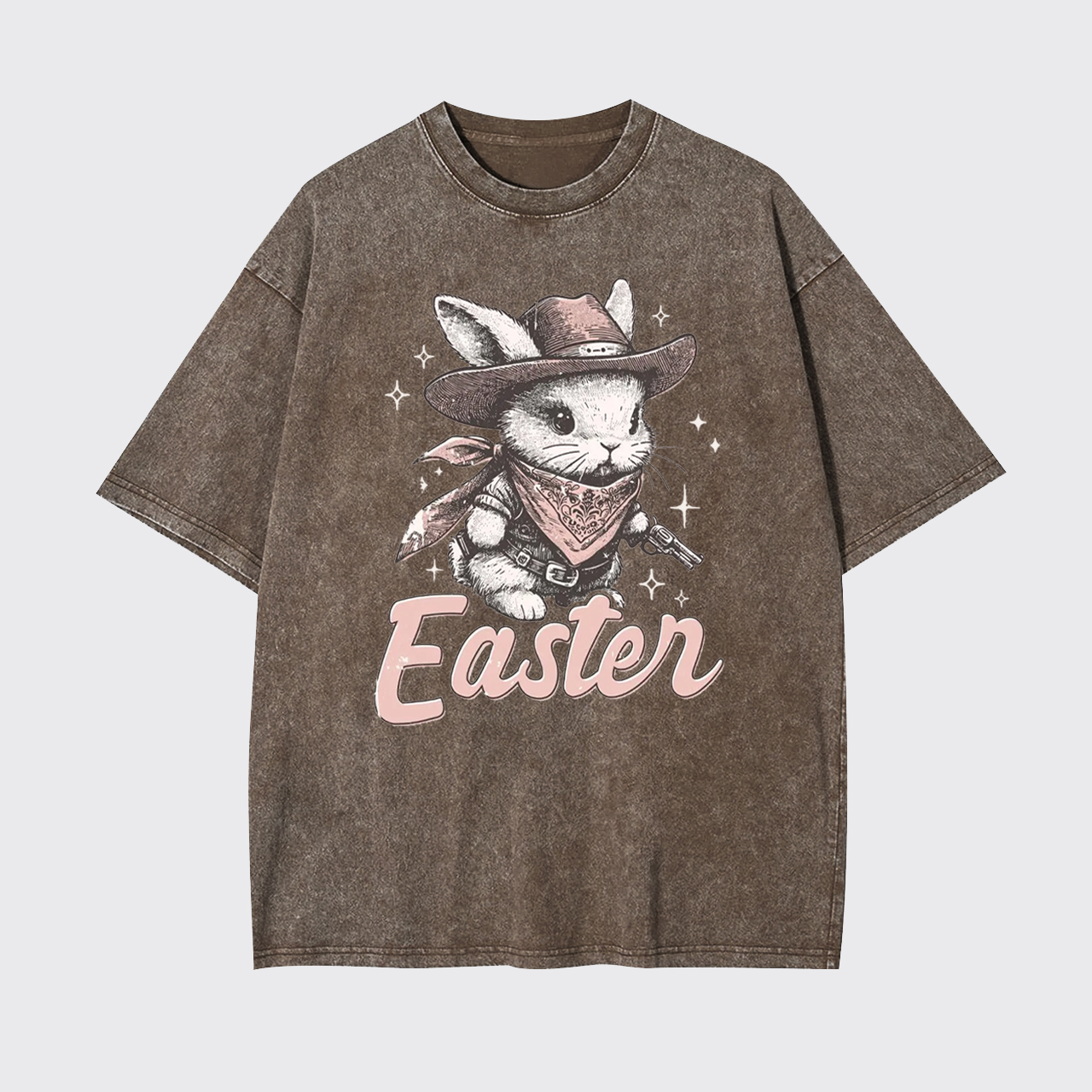 Howdy Easter Western Bunny Garment-dye Tees