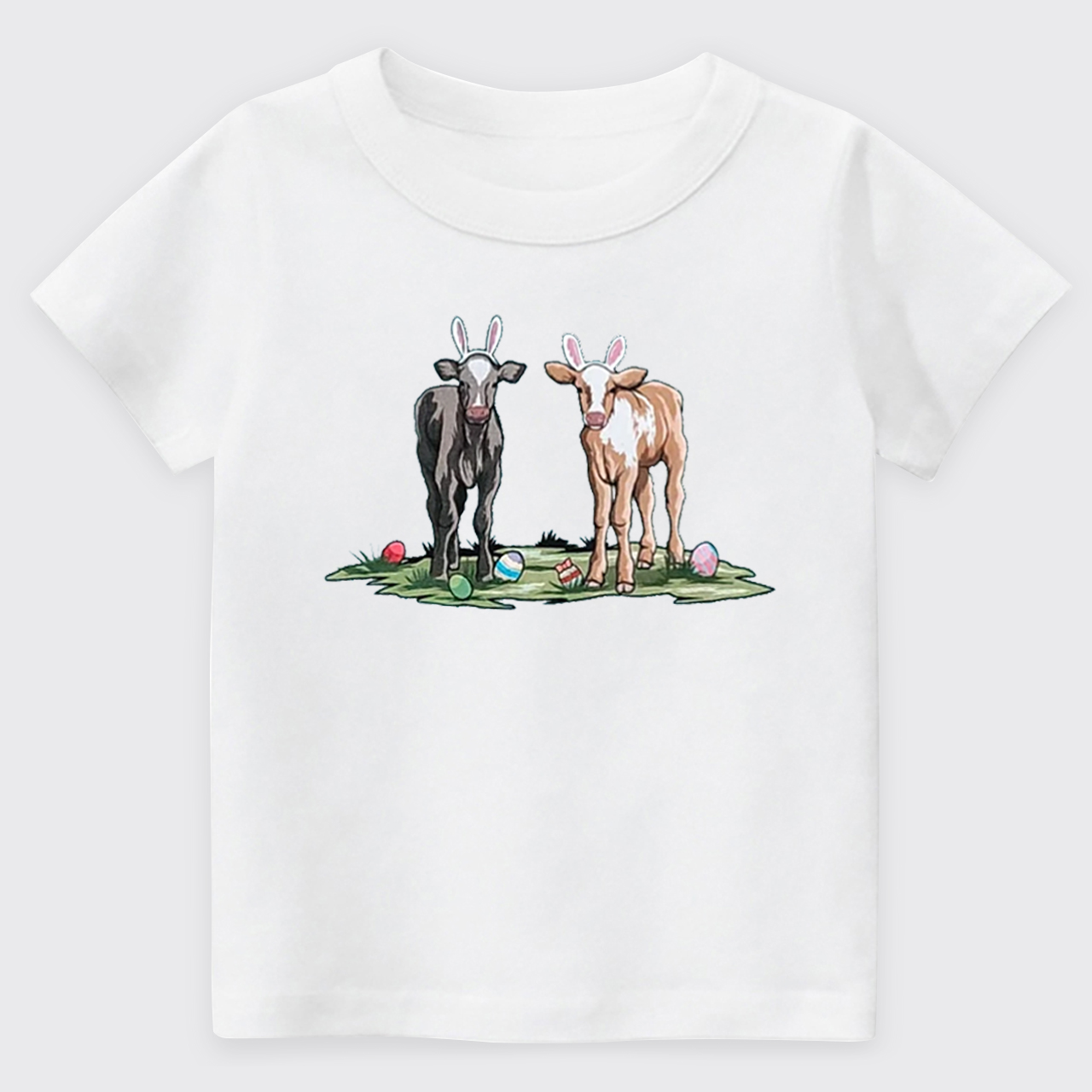 Easter Cute Cow Kids T-shirt