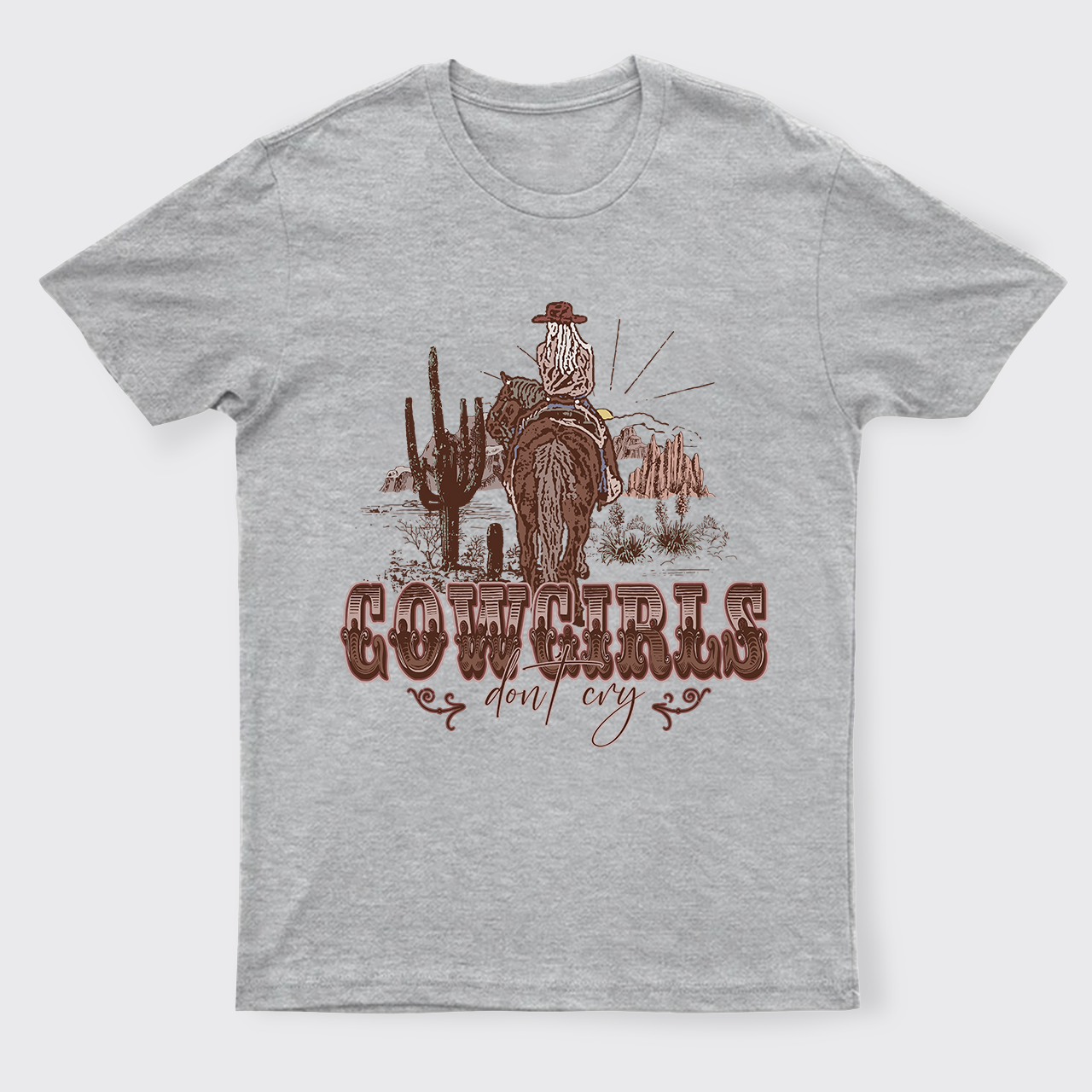 Confident and Brave Cowgirls Don't Cry  T-Shirts