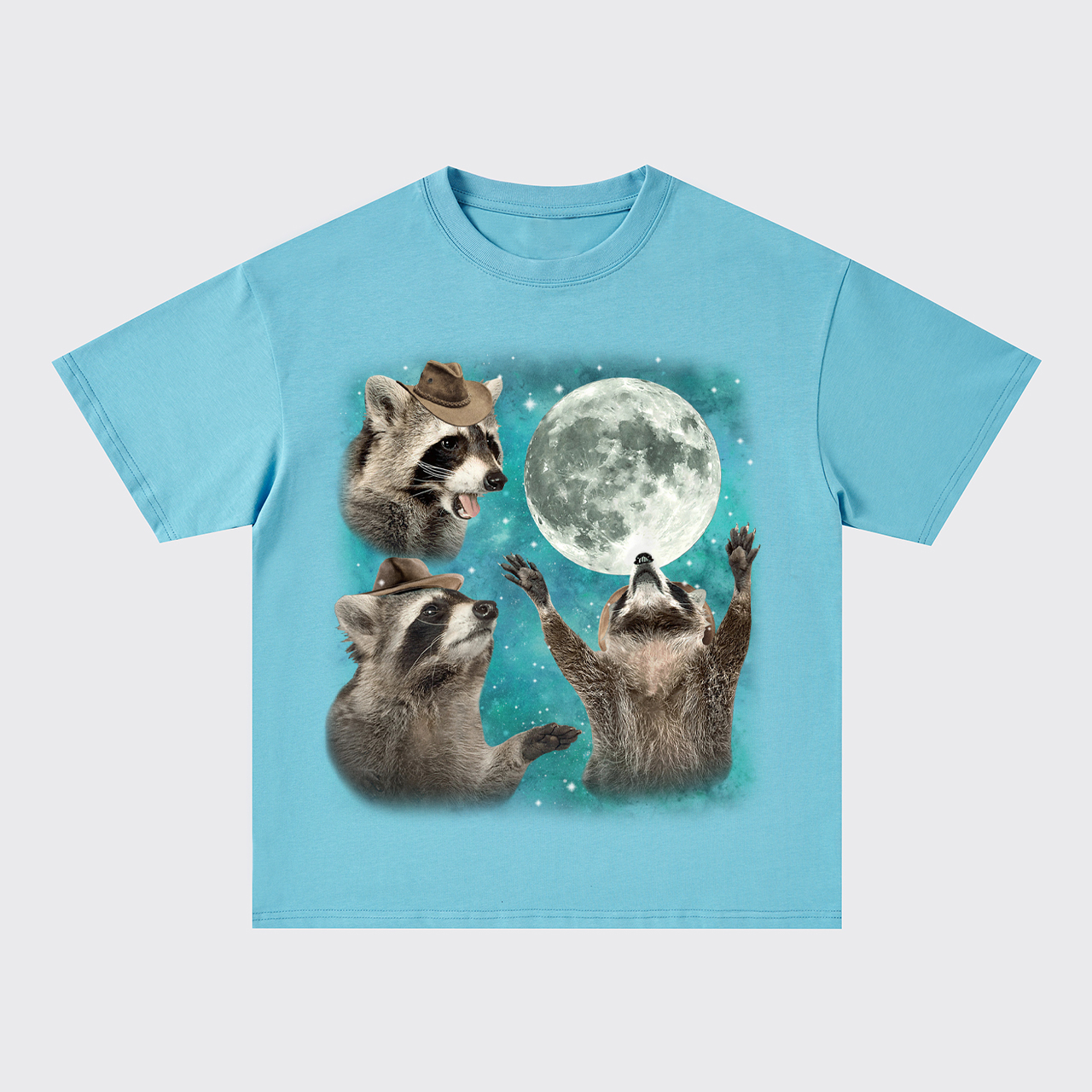 Three Raccoons Oversize T-Shirts