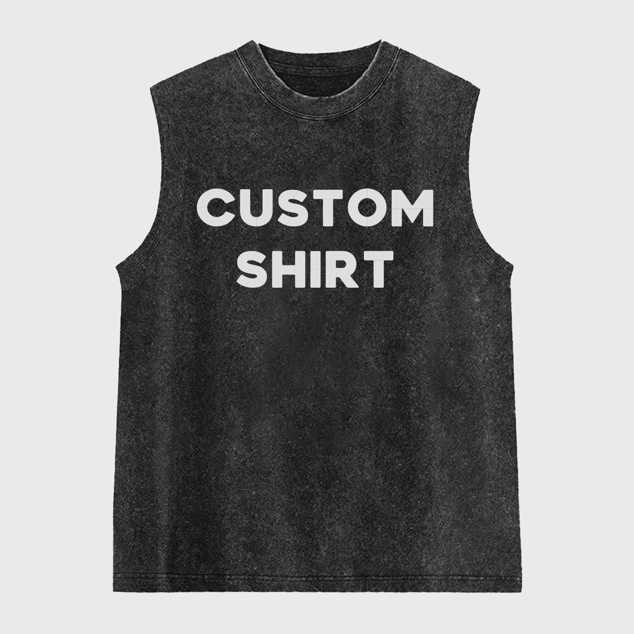 Custom Text Washed Tanks