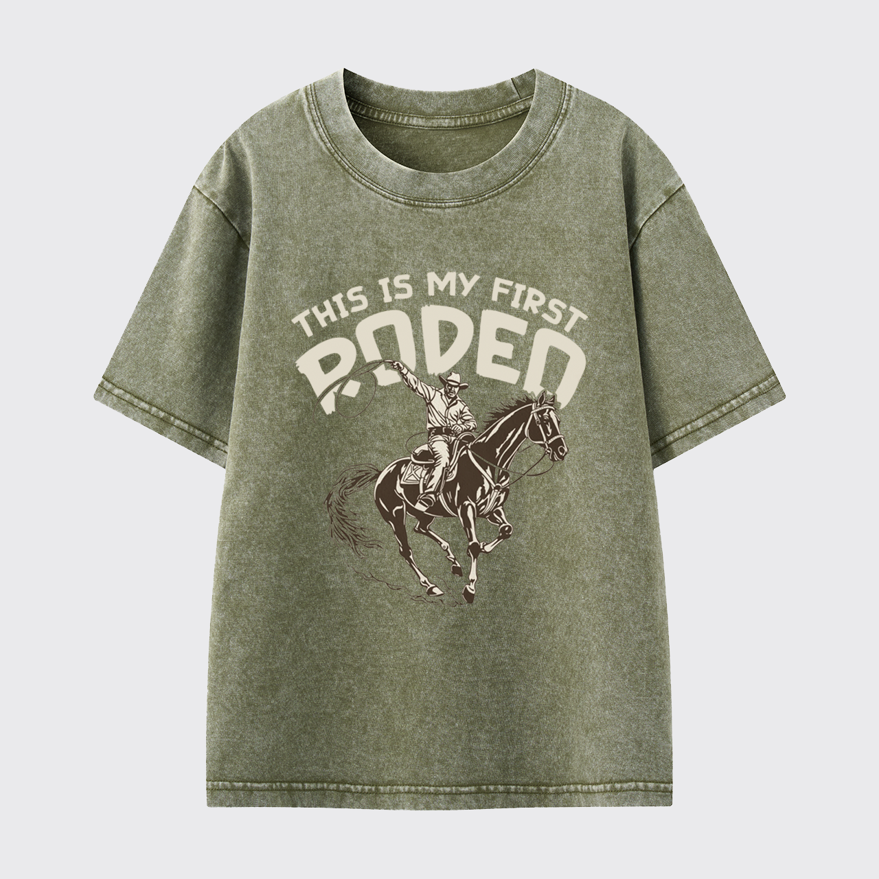 This Is My First Rodeo Washed Toddler T-shirt