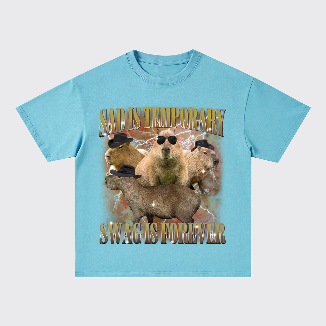 Sad Is Temporary Swag Is Forever Oversize T-Shirts