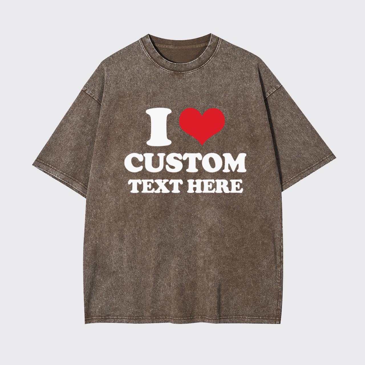 I Love Custom Garment-dye Tees