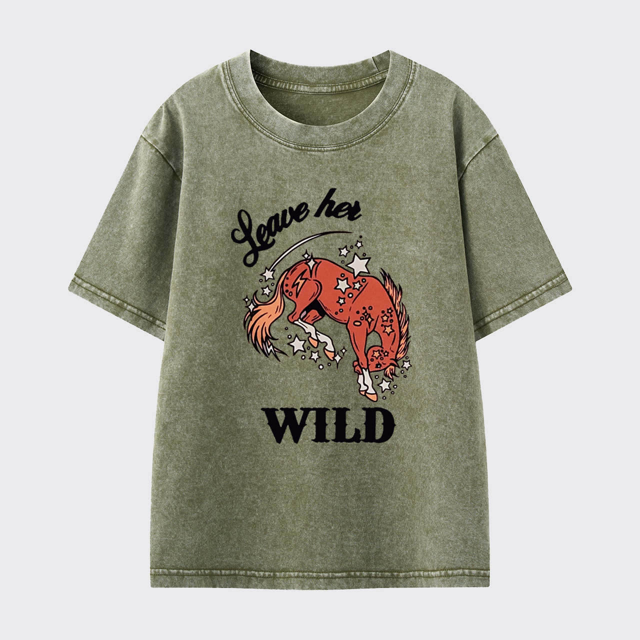 Leave Her Wild Washed Toddler T-shirt