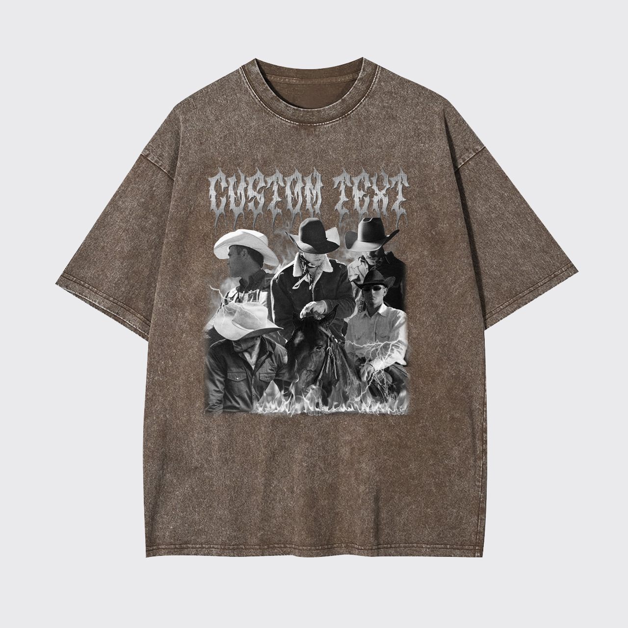 Custom Retro 90s Photos Garment-dye Tees