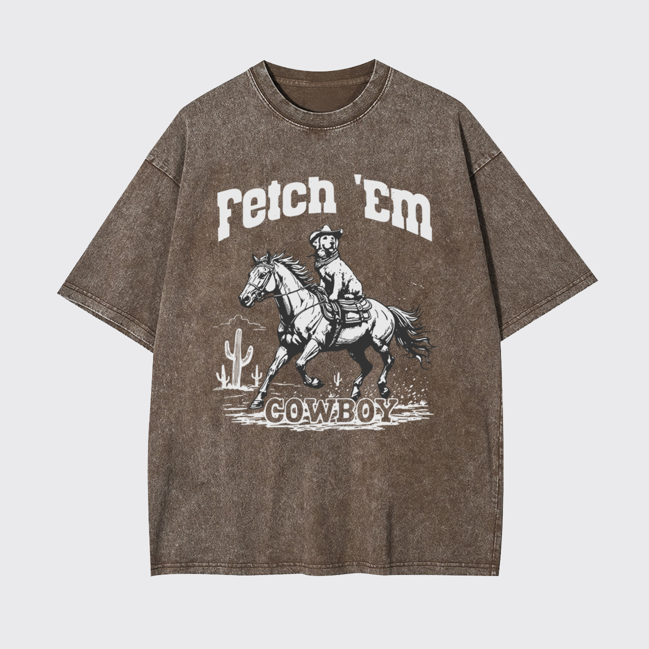 Fetch 'Em Cowboy Garment-dye Tees