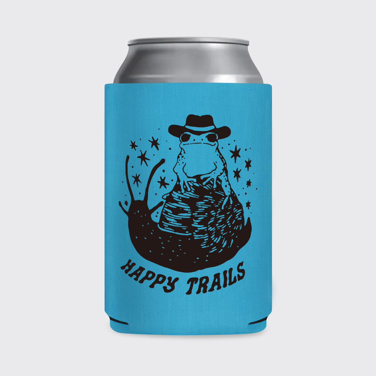 Happy Trails Cowboy Frog Koozie