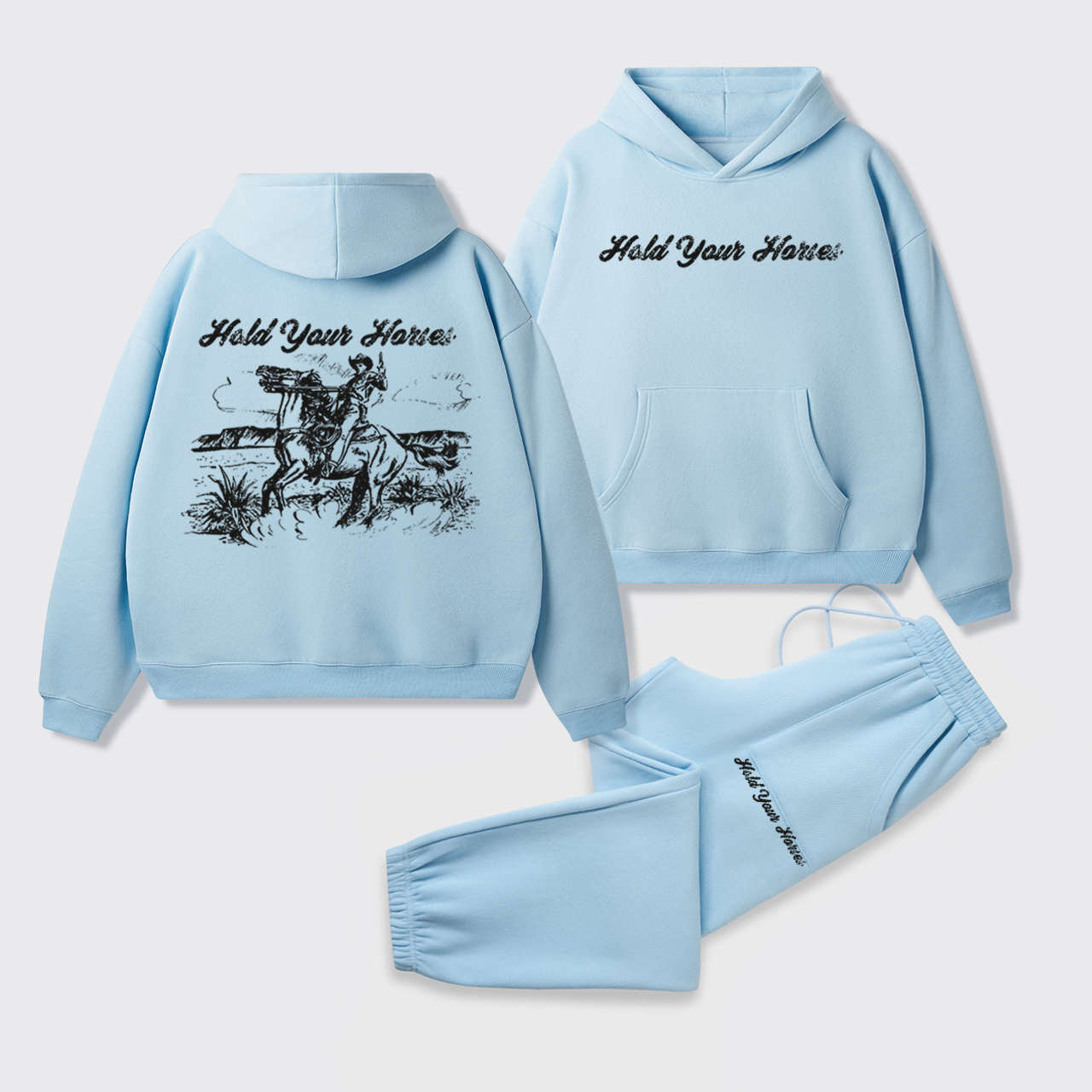 Hold Your Horses Hoodie Set