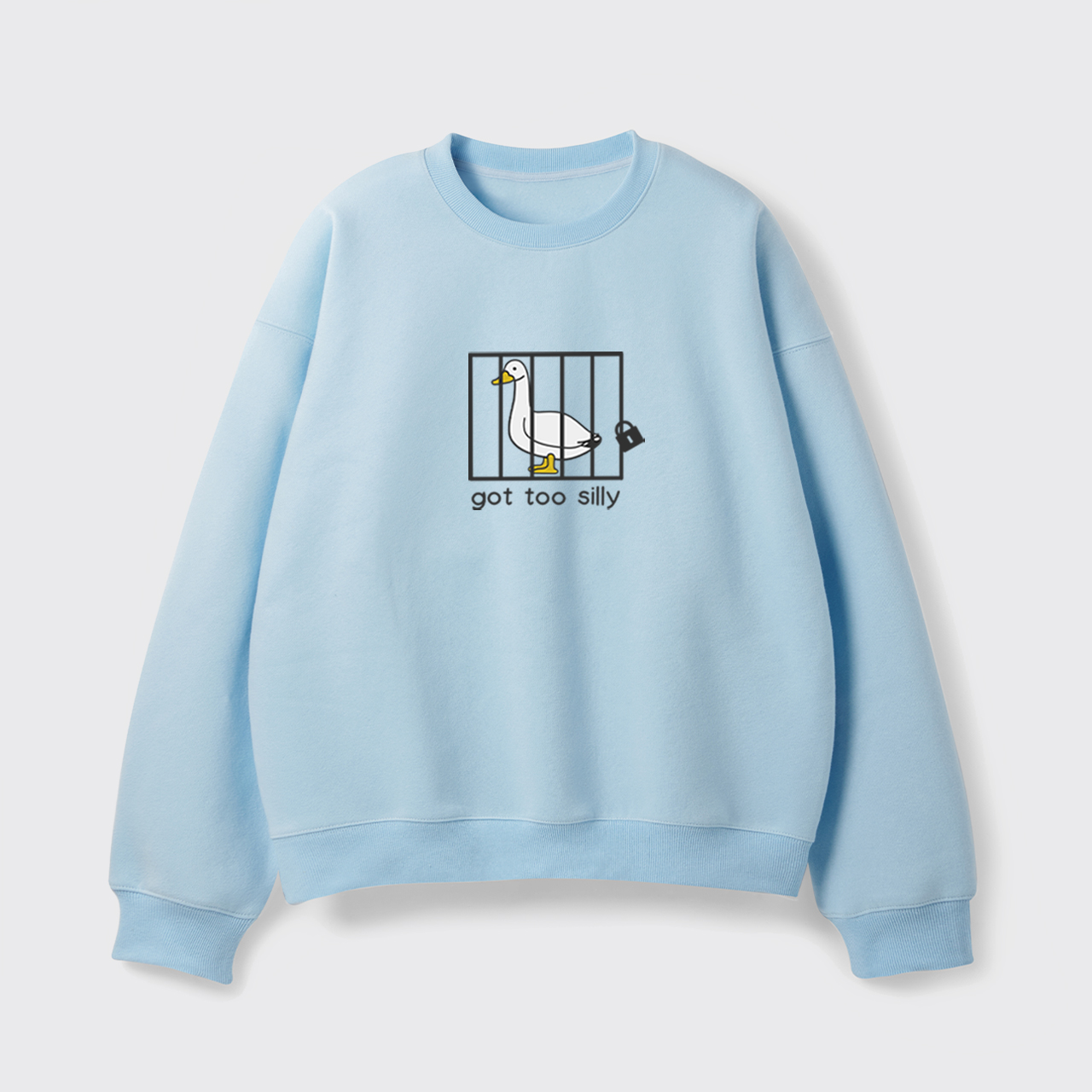 Got Too Silly Embroidered Fleece Sweatshirt